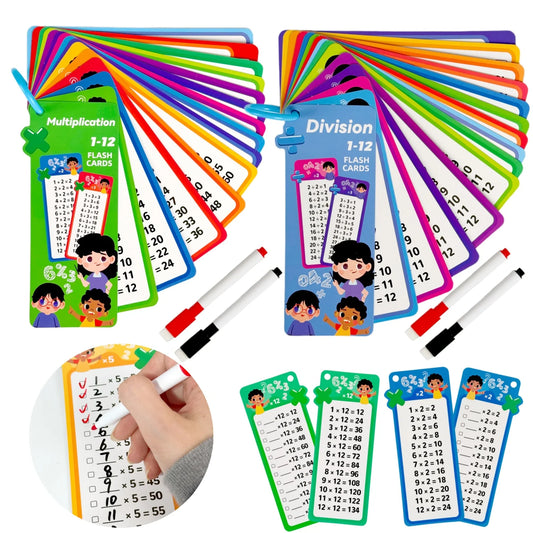 Digital Math Flash Cards – Addition, Subtraction, Multiplication & Division