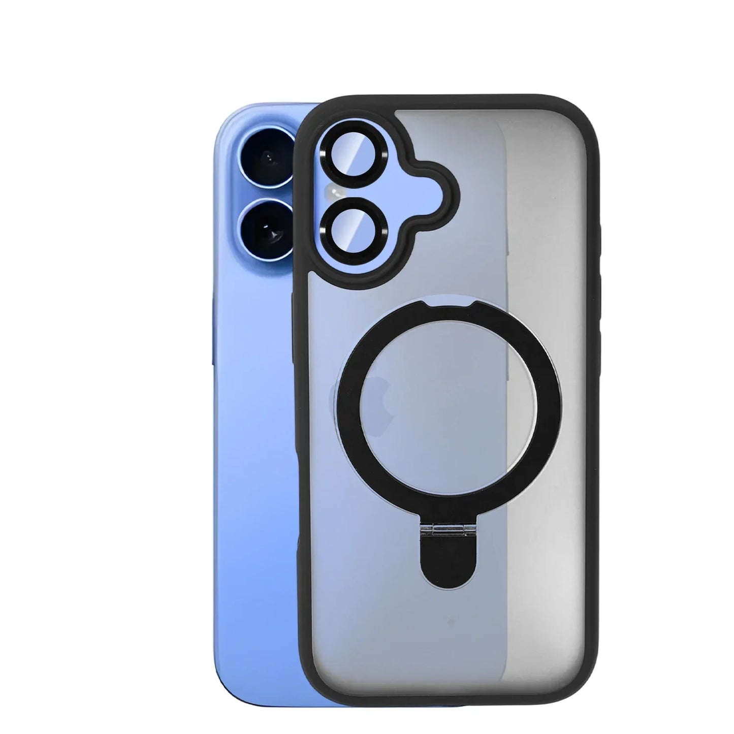 iPhone 17 Pro/Max/Air Case – Matte Magnetic with Finger Ring