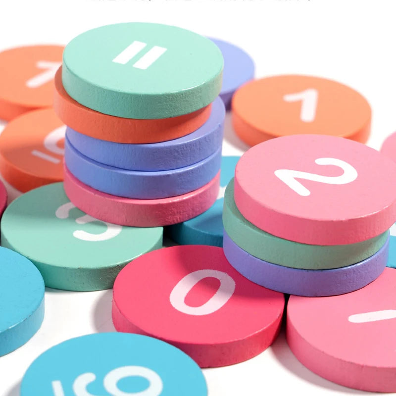 Wooden Ten Frame Math Toy – Counting & Numbers