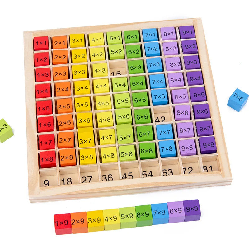 Montessori Wooden Multiplication Table – Math Toy