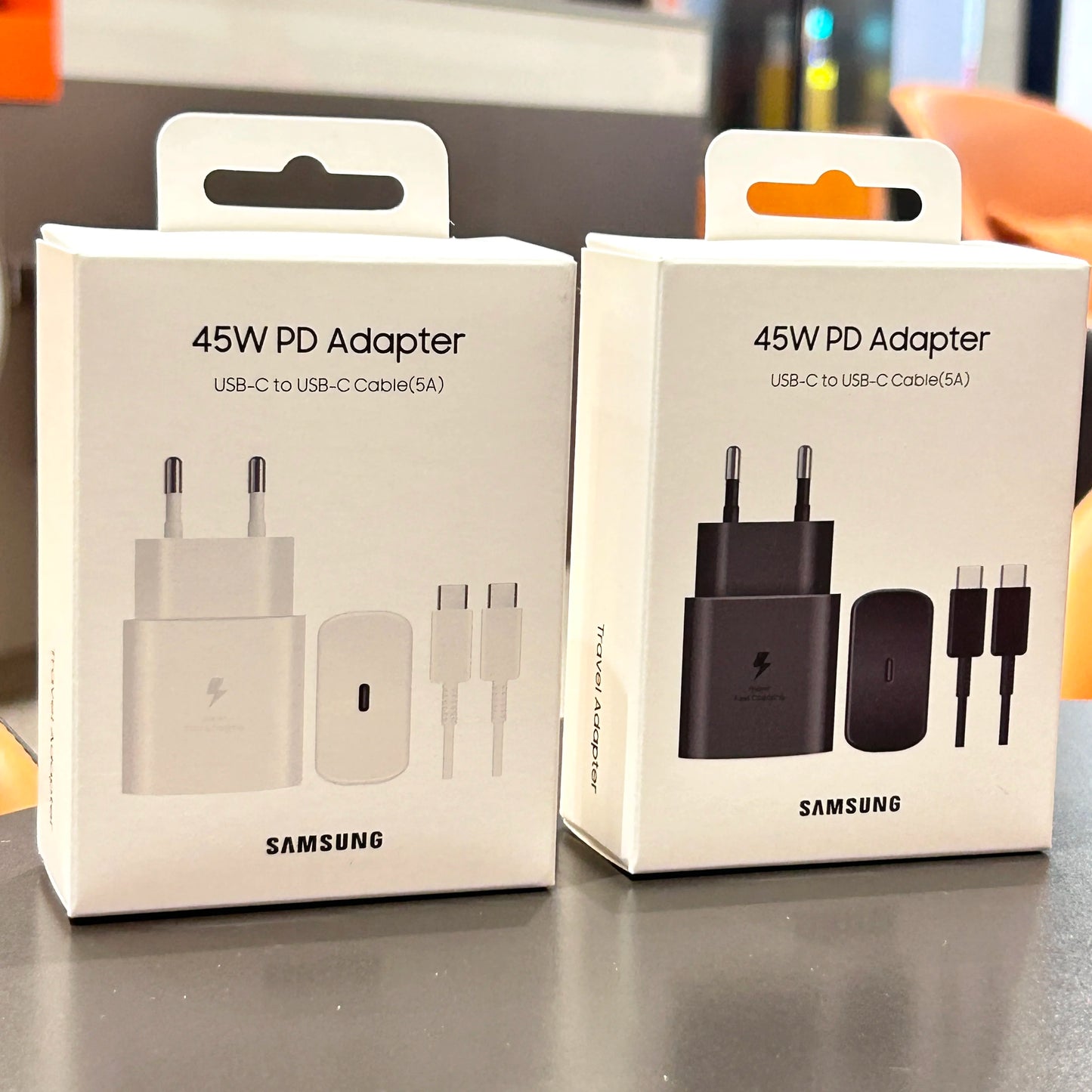 Samsung 45W PD Charger Super Fast Charging For Galaxy S25 Ultra Plus S24 S23 S22 A56 A55 A36 EU Adapter 5A Type C Cable