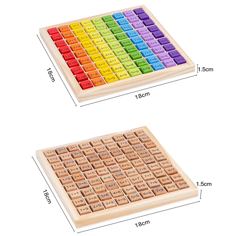 Montessori Wooden Multiplication Table – Math Toy