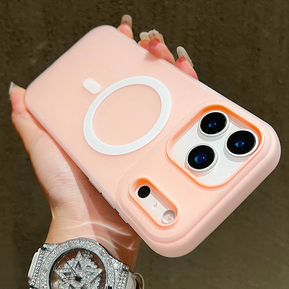 Luxury Candy Magsafe Wireless Charge Matte Phone Case For iPhone 17 Pro Max 17 Pro 17 Air 17 Magnetic Protect Bumper Cases Cover