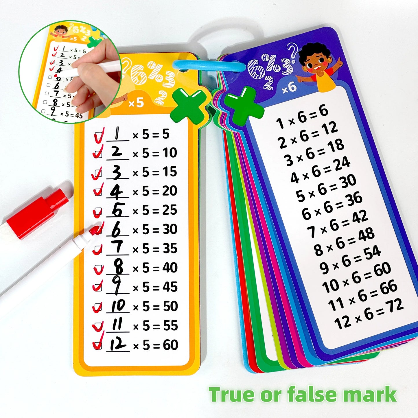 Digital Math Flash Cards – Addition, Subtraction, Multiplication & Division