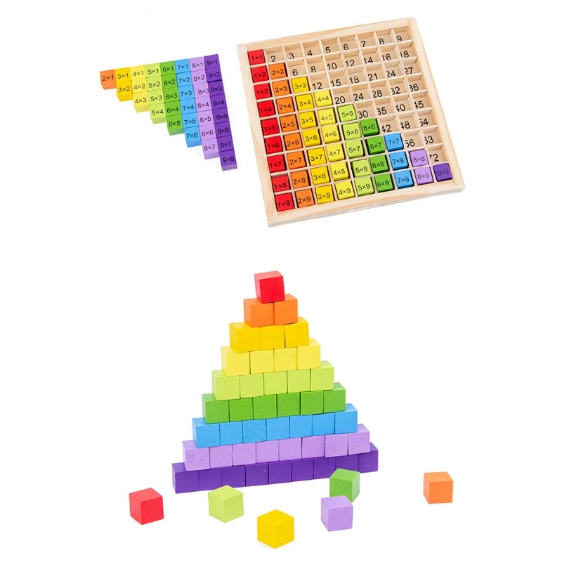 Montessori Wooden Multiplication Table – Math Toy