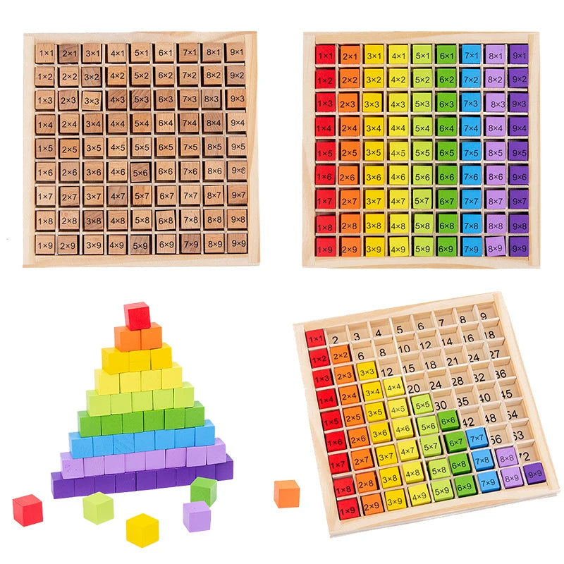 Montessori Wooden Multiplication Table – Math Toy