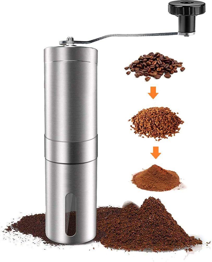 Portable Stainless Steel Hand Grinder Coffee Bean Grinder