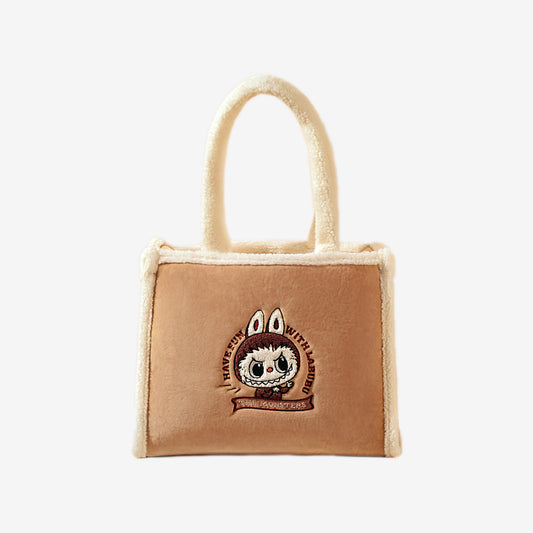 Labubu - Canavarlar Peluş Tote Omuz Çantası