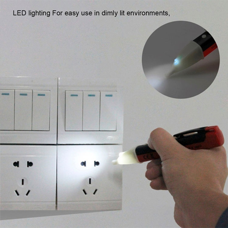 Non-Contact Voltage Tester Pen – Double Button LED