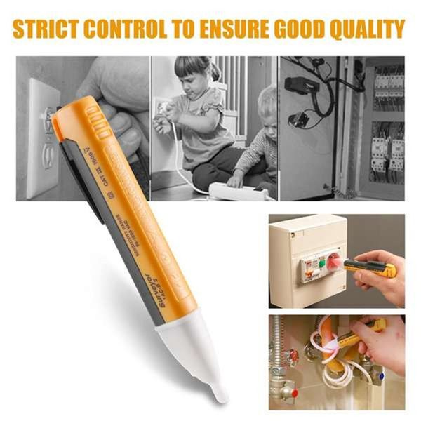 Electricity Detector Test Pencil LED Light AC Electric Voltage Tester Volt Alert