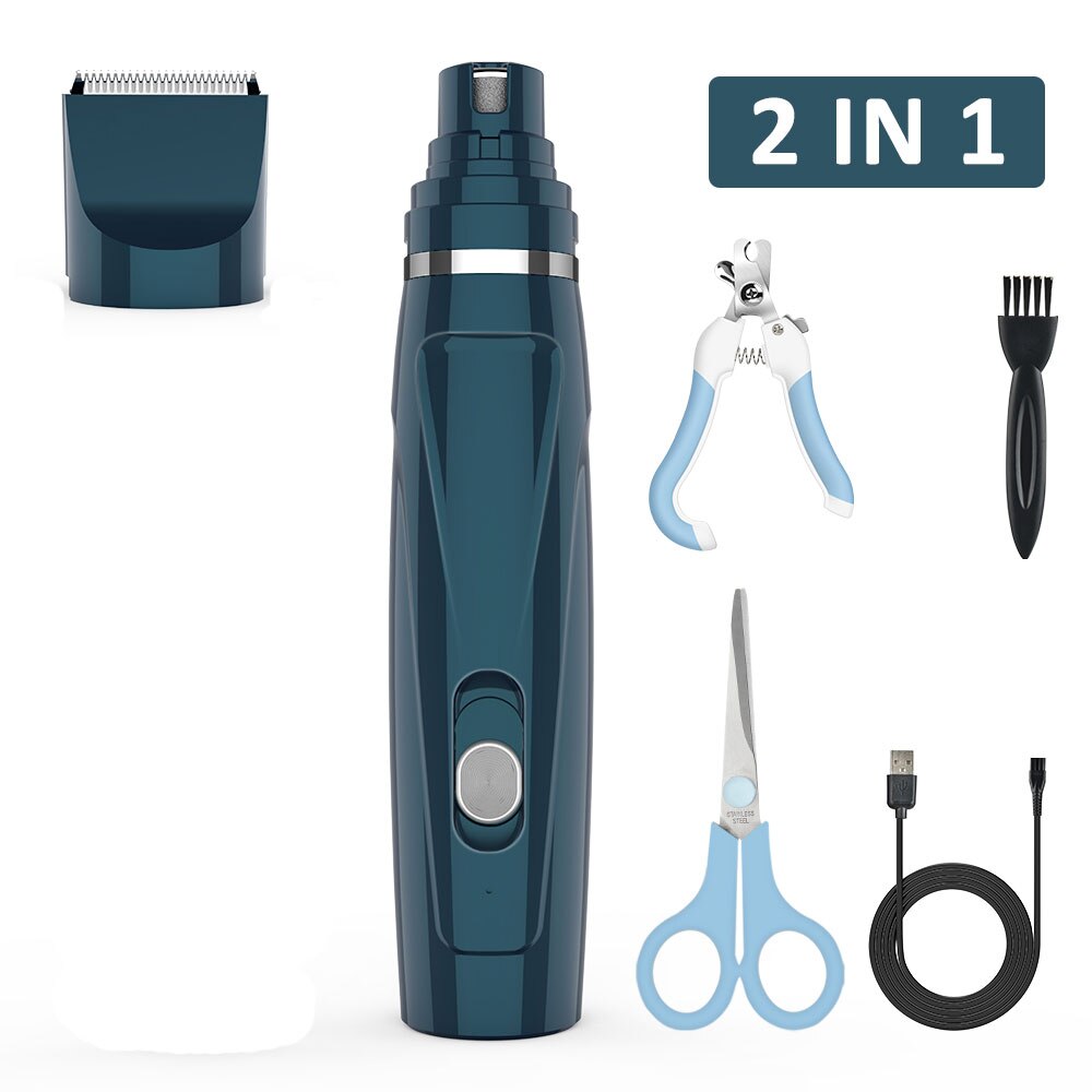 Pet Nail Grinder USB Rechargeable Painless Dog Nail Trimmer