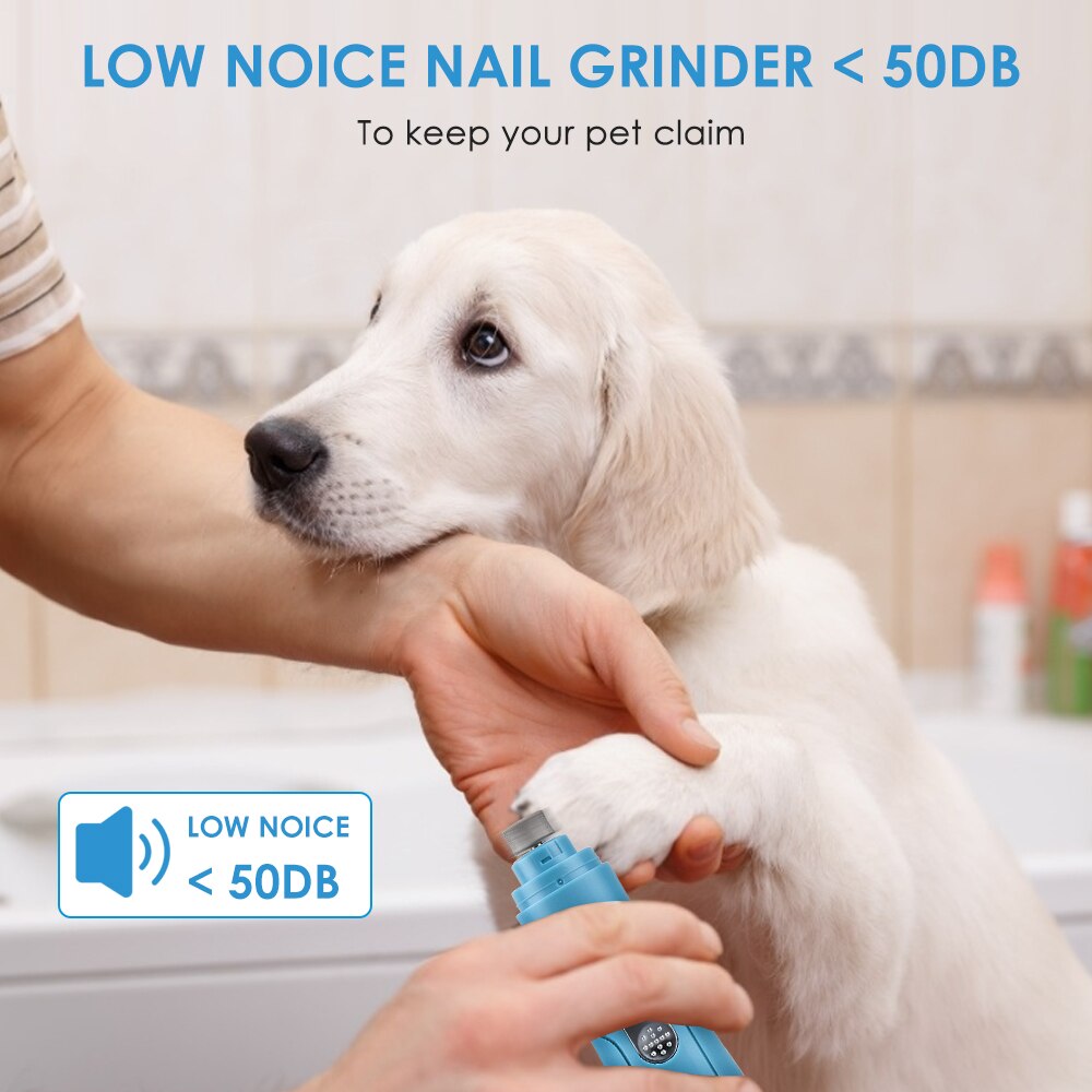 Pet Nail Grinder USB Rechargeable Painless Dog Nail Trimmer