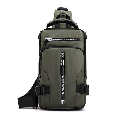 Nylon USB Charging Pack Chest Bags