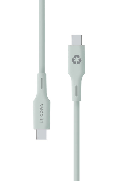 Pale Pine Type C cable · 1.2 meter · Made of recycled plastics