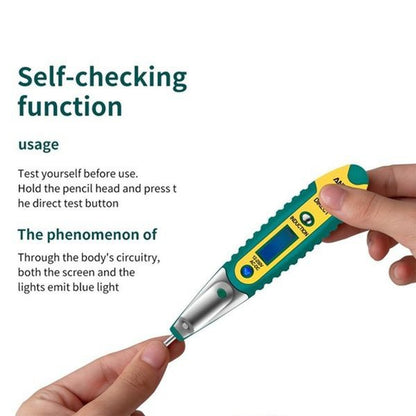 Multifunction Digital Voltage Tester Pen – Non-Contact LCD