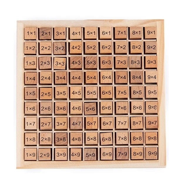 Montessori Wooden Multiplication Table – Math Toy
