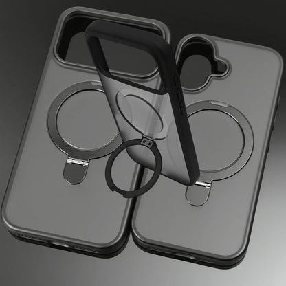 iPhone 17 Pro/Max/Air Case – Matte Magnetic with Finger Ring