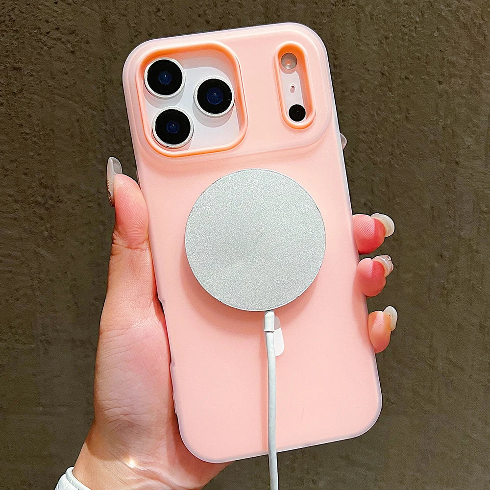 Luxury Candy Magsafe Wireless Charge Matte Phone Case For iPhone 17 Pro Max 17 Pro 17 Air 17 Magnetic Protect Bumper Cases Cover