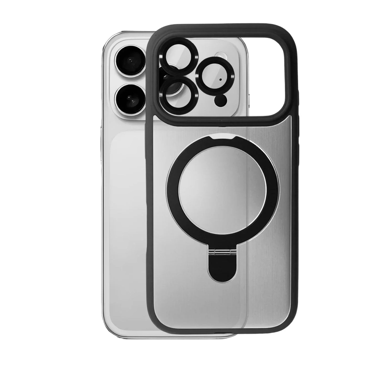 iPhone 17 Pro/Max/Air Case – Matte Magnetic with Finger Ring