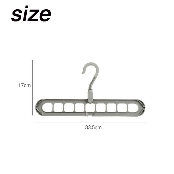 Folding Magic Hanger – 9-Hole Closet & Drying Organizer