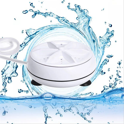 Mini Ultrasonic Washing Machine – Portable USB Washer